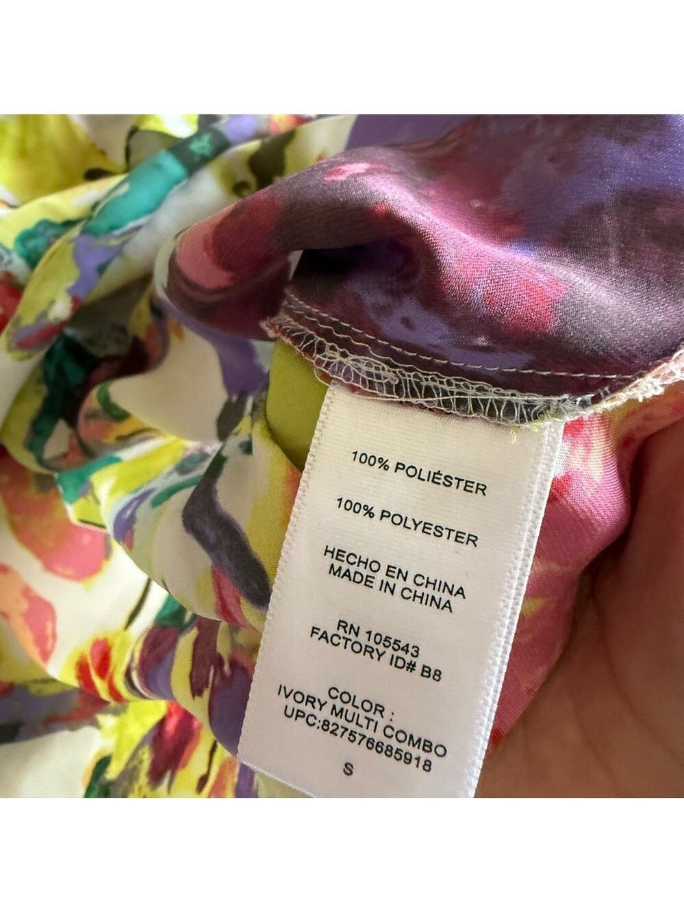 Daisy Fuentes Colorful Sleeveless Floral Top - Picture 6 of 6